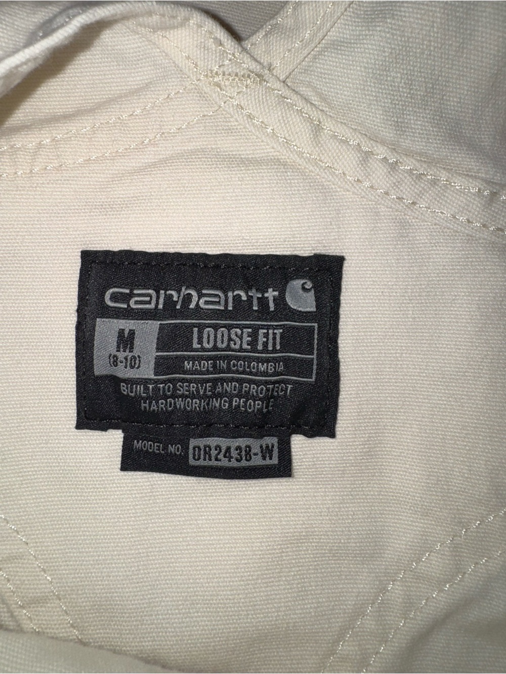 Carhartt Women’s Cream Utility Overalls - Picture 2 of 6